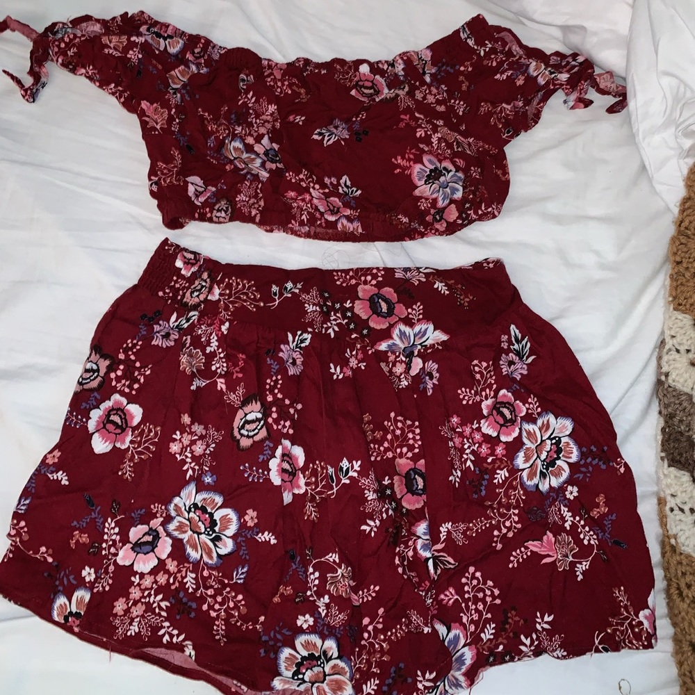 Floral Top and Short Set